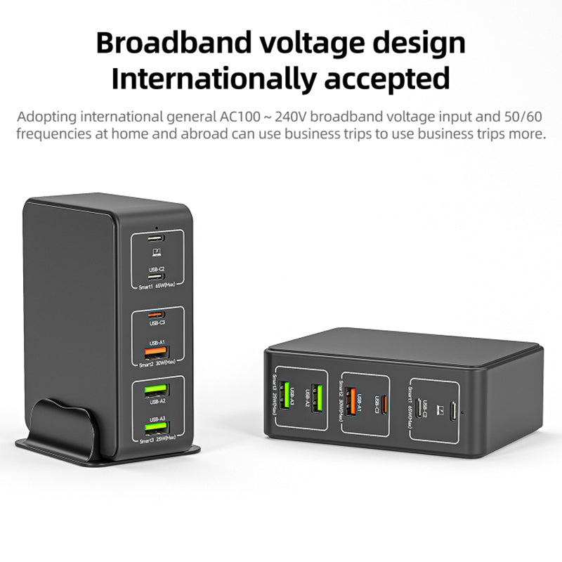 818H 120W PD Fast Charging Portable Power Adapter 3 USB-C 3 USB-A Travel Wall Charger 818H 120W PD Fast Charging Portable Power Adapter 3 USB-C 3 USB-A Travel Wall Charger